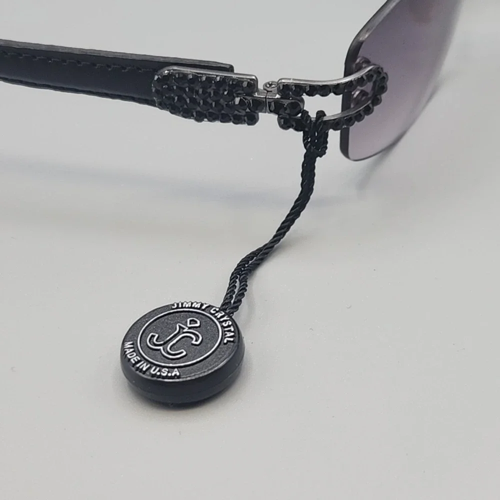 J C Jimmy Crystal Swarovski Rhinestone Sunglasses Frames Only GL798‎ Italy NWT